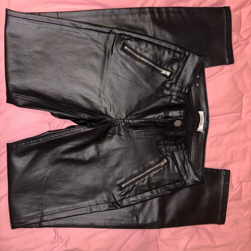 Garage Faux Leather Pants Size 3